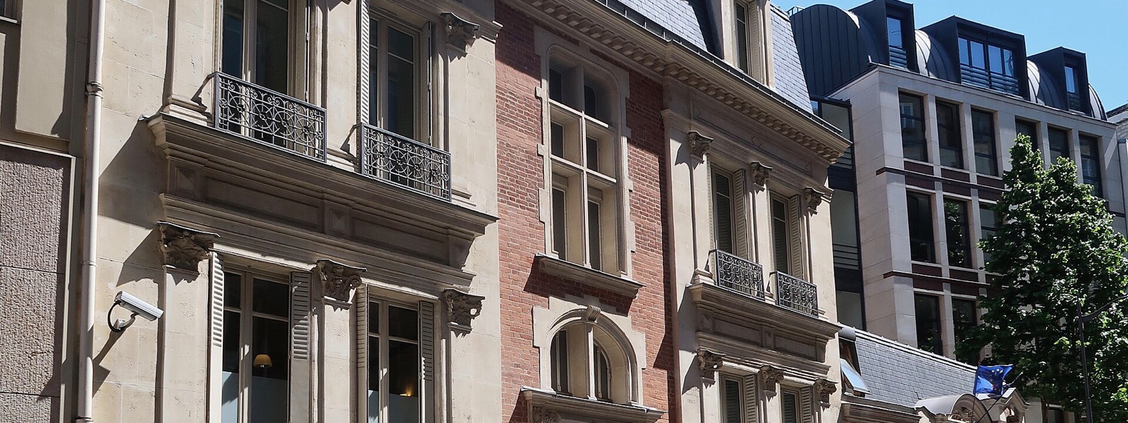 Façades de l'École alsacienne, 107 bis-109 rue Notre-Dame-des-Champs, Paris 6e